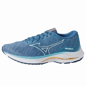 Mizuno Wave Rider 26 Blue / White / Yellow  J1GD220628 Women's Athletic Shoes for Women discount