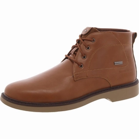 Morken Mens Lace-Up Faux Leather Chukka Boots Mens Chukka Boots outlet deals