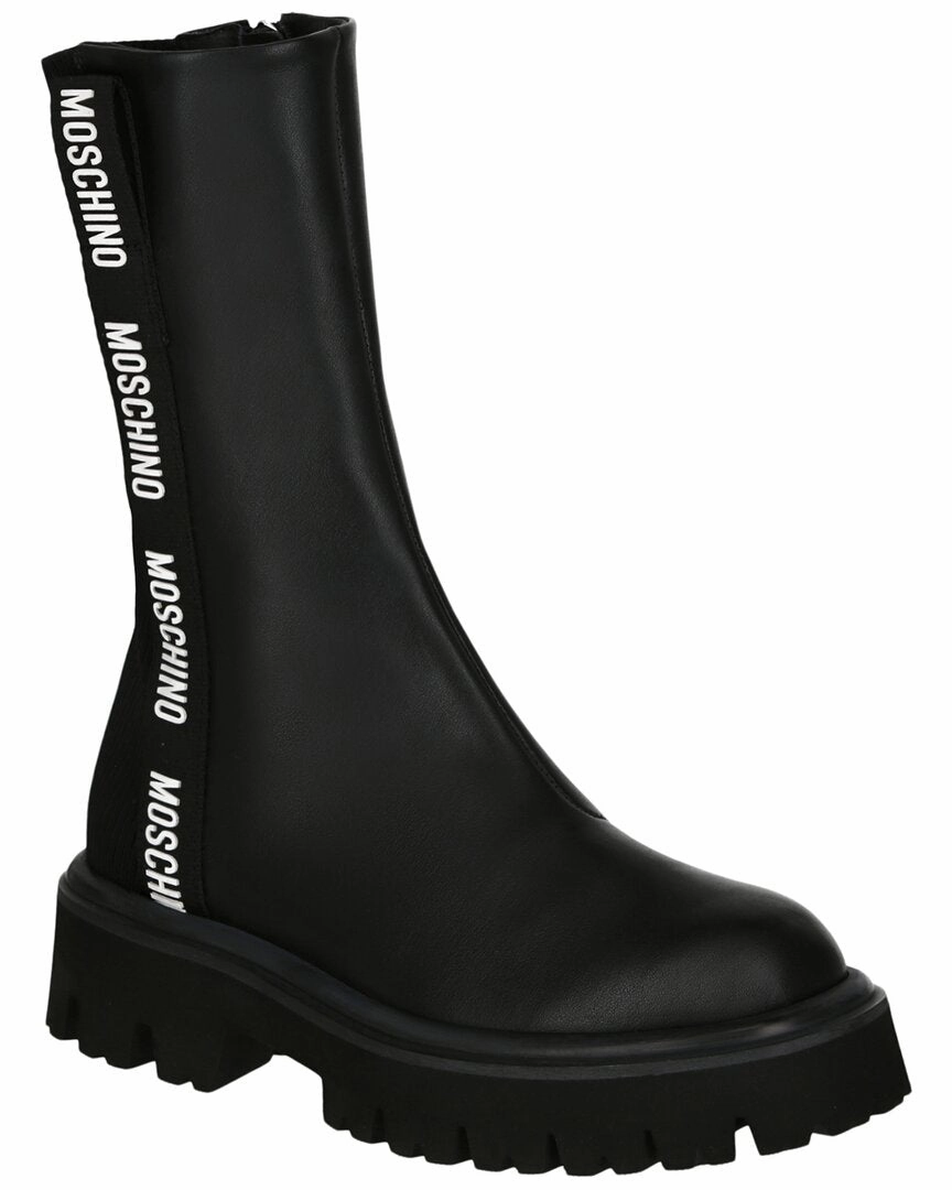 Moschino Leather Boot High-quality Womens Boots discount