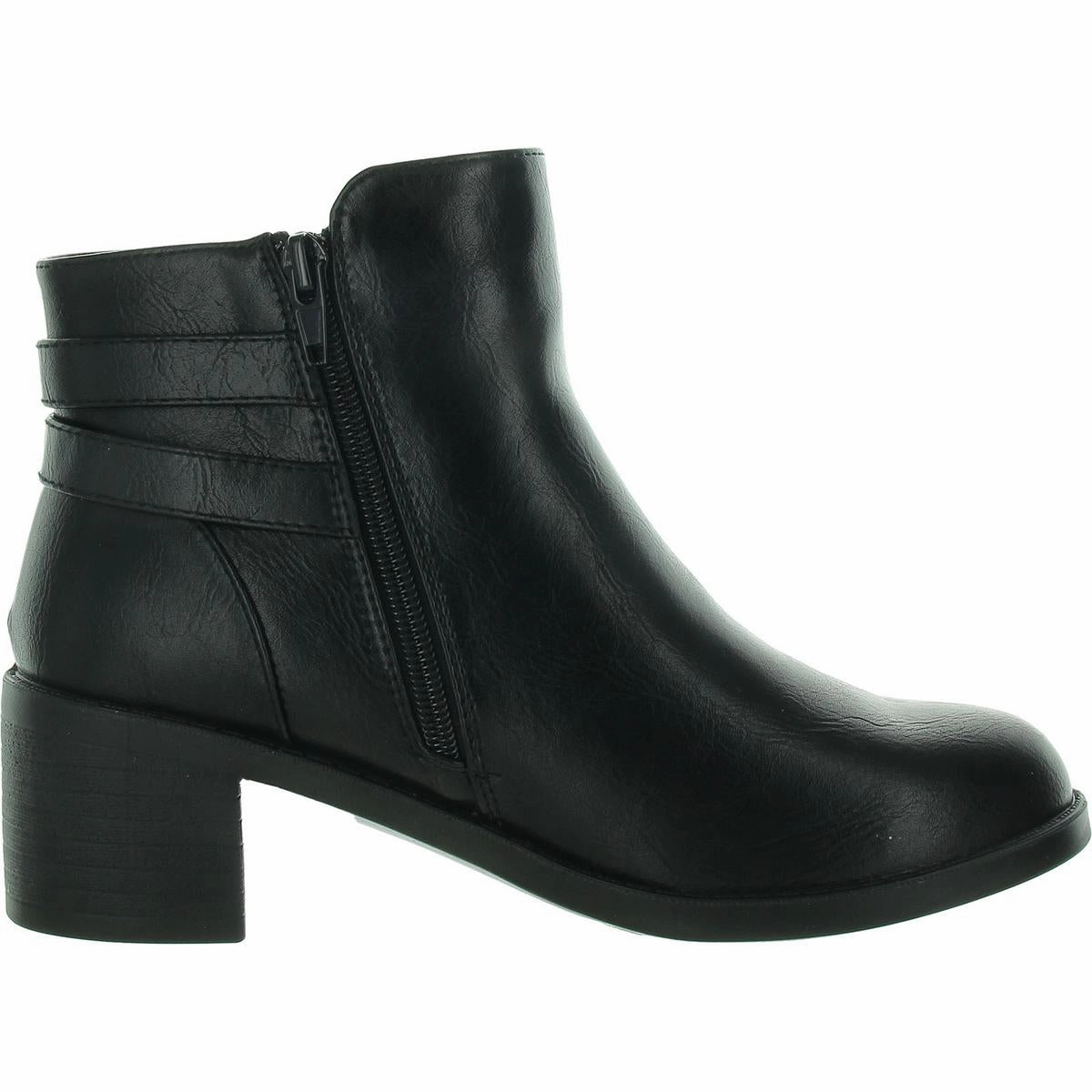 Murphy Womens Faux Leather Ankle Booties