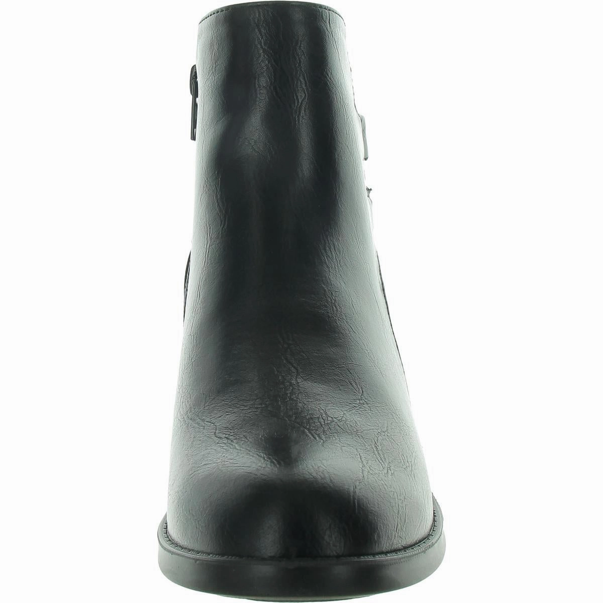 Murphy Womens Faux Leather Ankle Booties