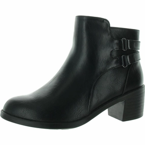 Murphy Womens Faux Leather Ankle Booties Cheap Womens Leather Boots