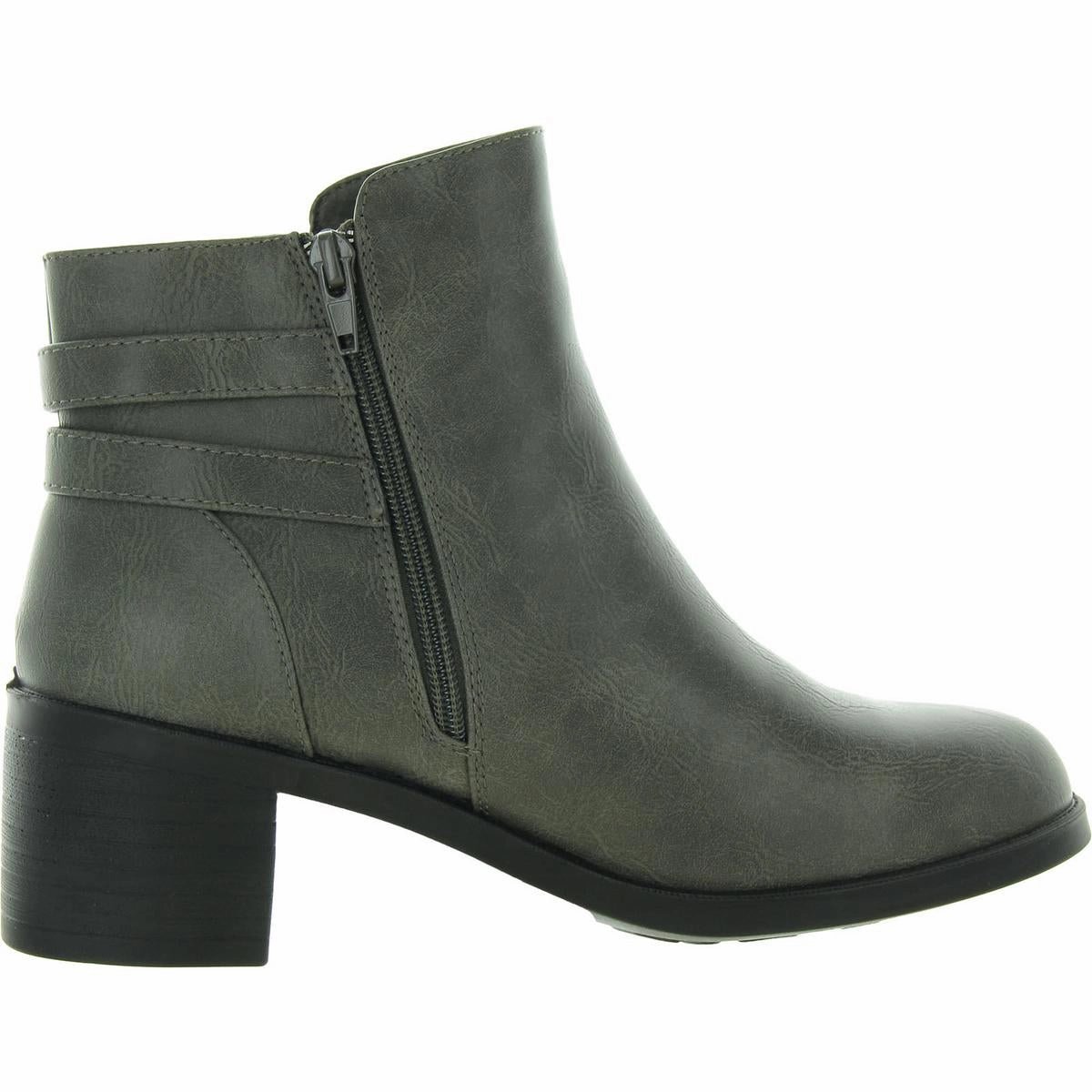 Murphy Womens Zipper Manmade Ankle Boots