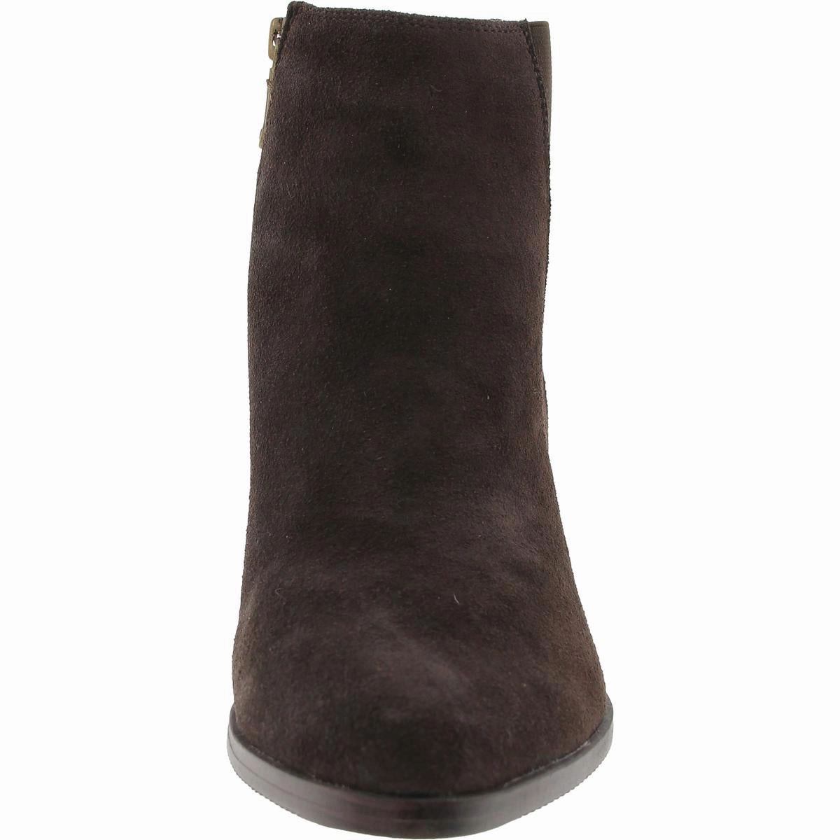 Nanite Womens Zip Up Pointed Toe Ankle Boots