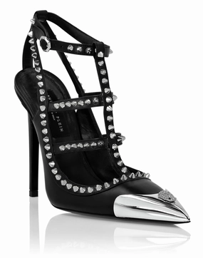 Nappa Leather Sandals High Heels Studs Cheap Womens Sandals for sale