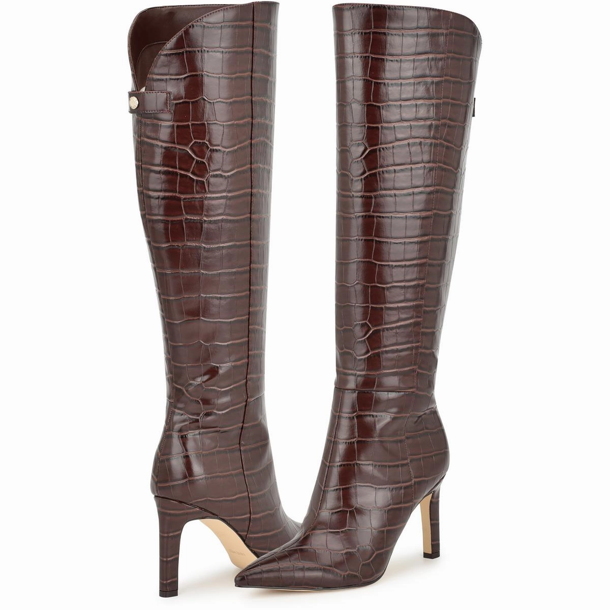 Napts Womens Tall Faux Suede Knee-High Boots