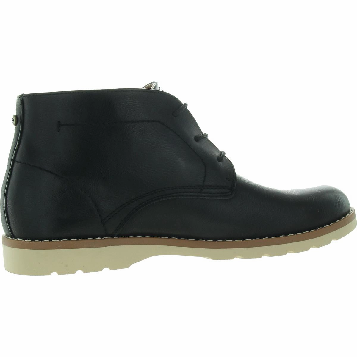 Natash Mens Lace-Up Faux Leather Chukka Boots