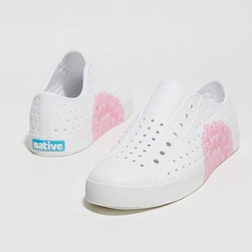 Native Shoes Jefferson 11100101-8966 Sneaker Mens 10 White Floral Slip On KHD565 Mens Athletic Shoes clearance sale