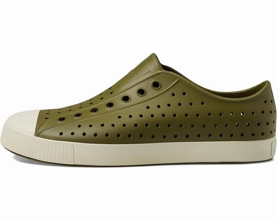 Native Shoes Jefferson Sugarlite Unisex US 5 Green Slip On Comfort Shoes ZPO2436