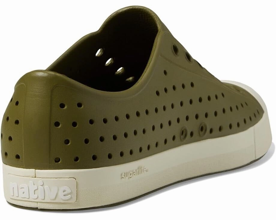 Native Shoes Jefferson Sugarlite Unisex US 5 Green Slip On Comfort Shoes ZPO2436
