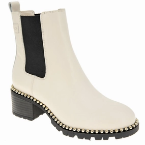Natti Womens Faux Leather Block Heel Chelsea Boots Womens Casual Boots clearance