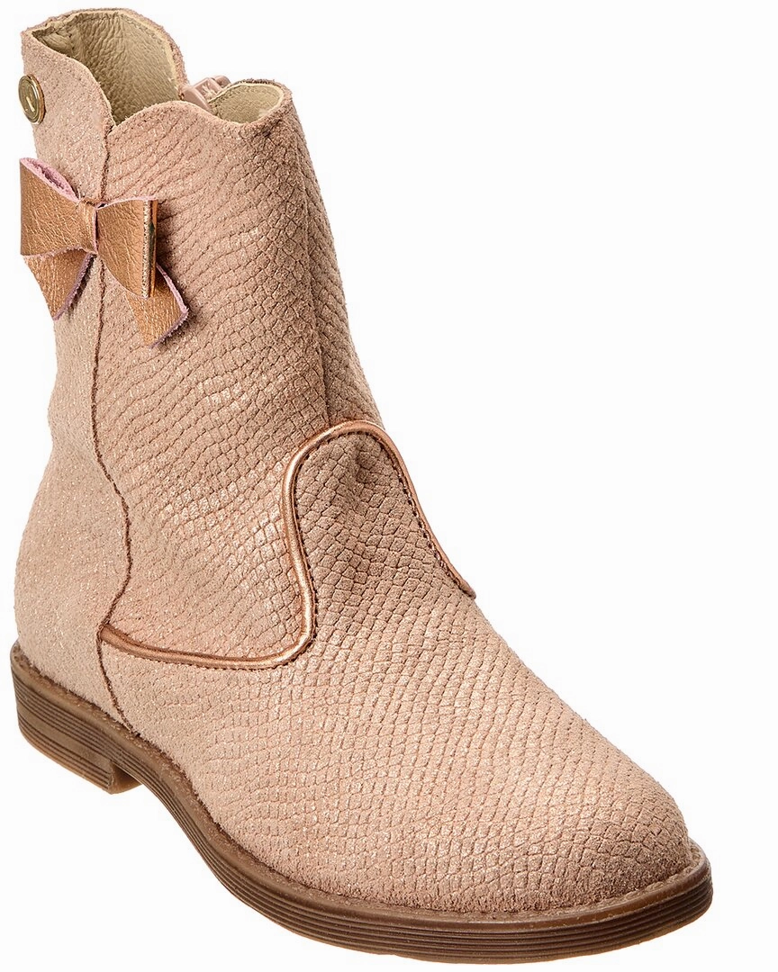 Naturino Morein Lizard-Embossed Leather Boot Boys Boots online deals