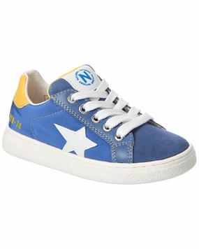 Naturino Pinn Leather & Suede Sneaker Discount Boys Footwear online