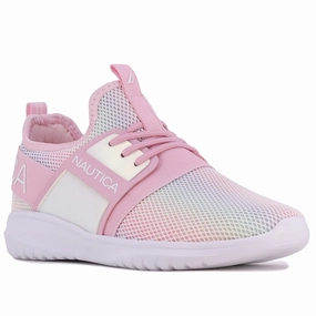 Nautica Girls' Logo Lace-Up Sneaker Girls Athletic Shoes on sale