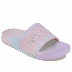 Nautica Girls' Logo Slide Sandal Girls Athletic Shoes on sale