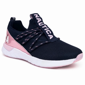 Nautica Girls' Logo Slip-On Sneaker Girls Athletic Shoes on sale