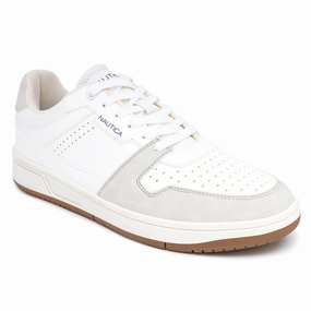 Nautica Mens Logo Lace-Up Sneaker Cheap Mens Athletic Sneakers