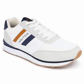 Nautica Mens Logo Lace-Up Sneaker Cheap Mens Athletic Sneakers
