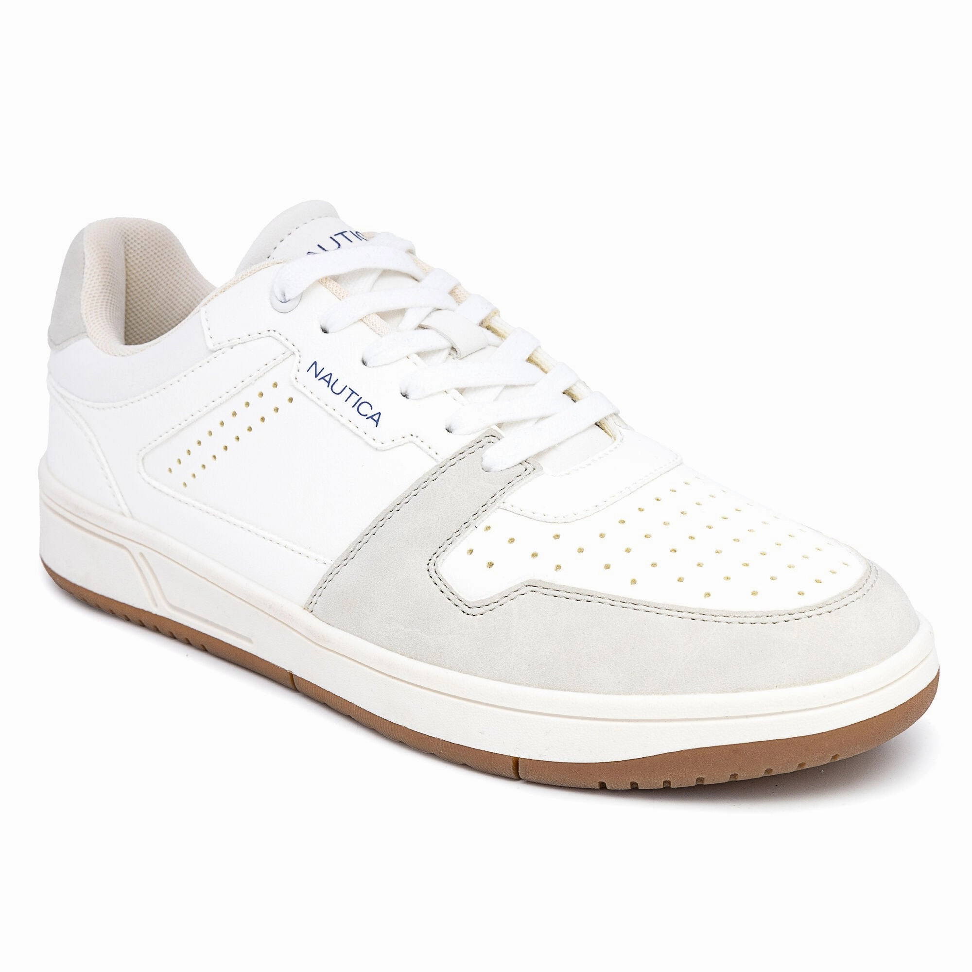 Nautica Mens Logo Lace-Up Sneaker Cheap Mens Athletic Sneakers