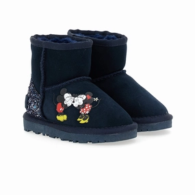Navy Mickey   Minnie Glitter Tab Winter Boots Girls Boots & Booties sale
