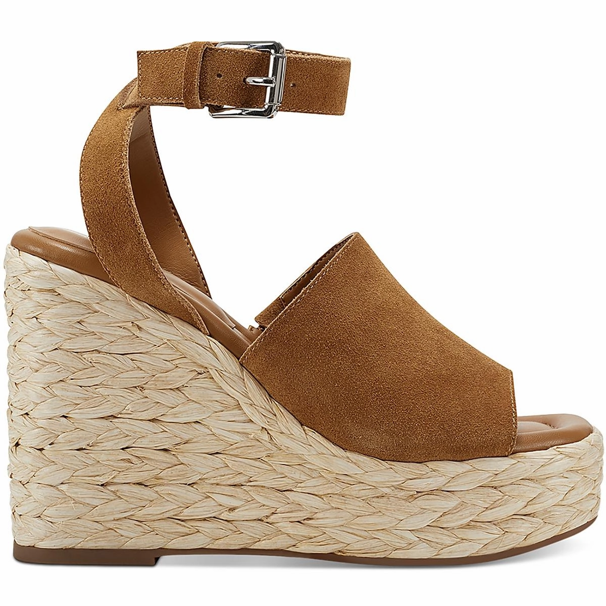 Nelly Womens Suede Woven Wedge Sandals