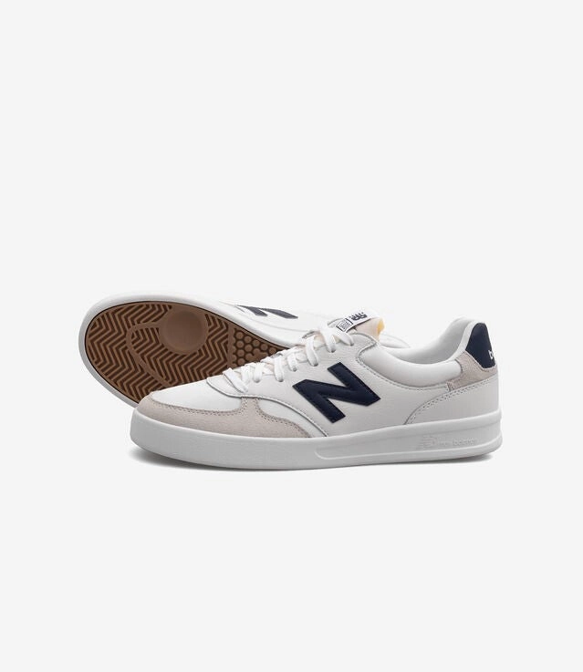 New Balance 300 Court CT300WY3 Men White Navy Leather Low Top Skate Shoes TF6927