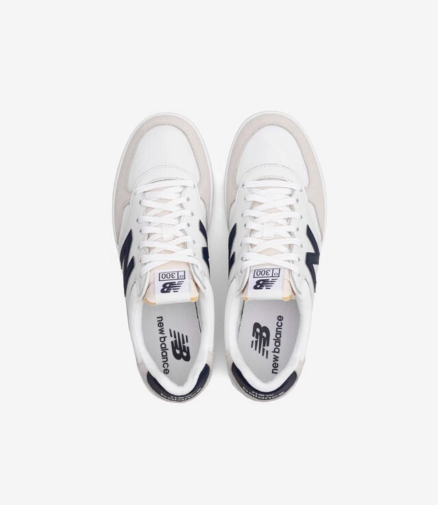 New Balance 300 Court CT300WY3 Men White Navy Leather Low Top Skate Shoes TF6927