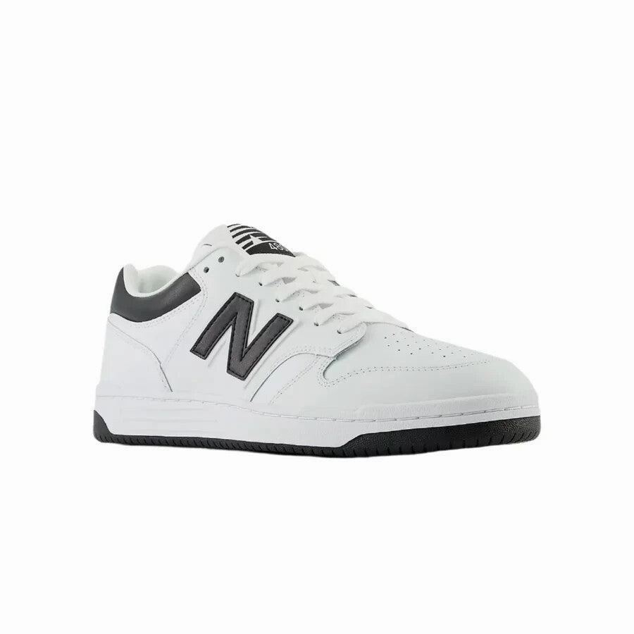 New Balance 480 BB480LBK Sneaker Men's 6.5 White Leather Lifestyle Shoes ZOGG199