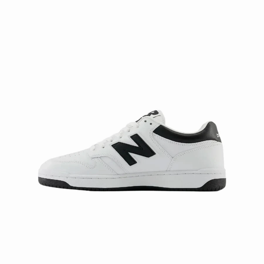 New Balance 480 BB480LBK Sneaker Men's 6.5 White Leather Lifestyle Shoes ZOGG199