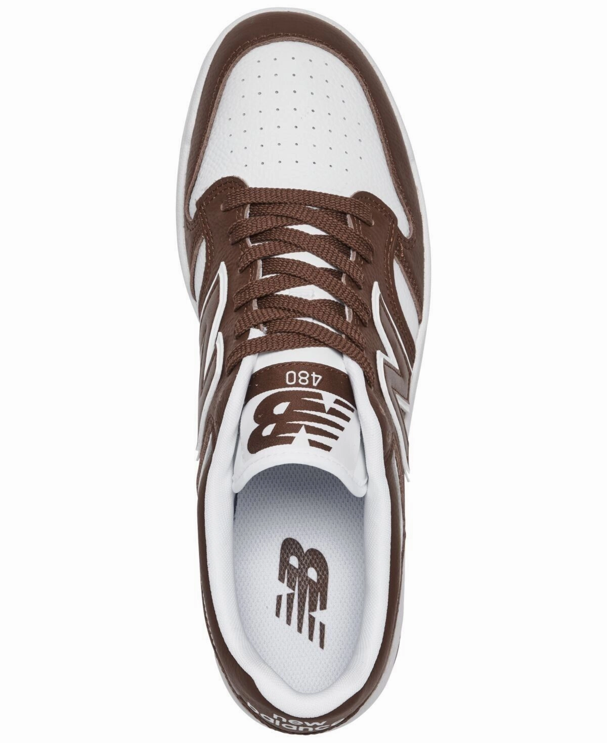 New Balance 480 BB480LHB Sneakers Women's 4.5 Brown White Athletic Shoes TF2271