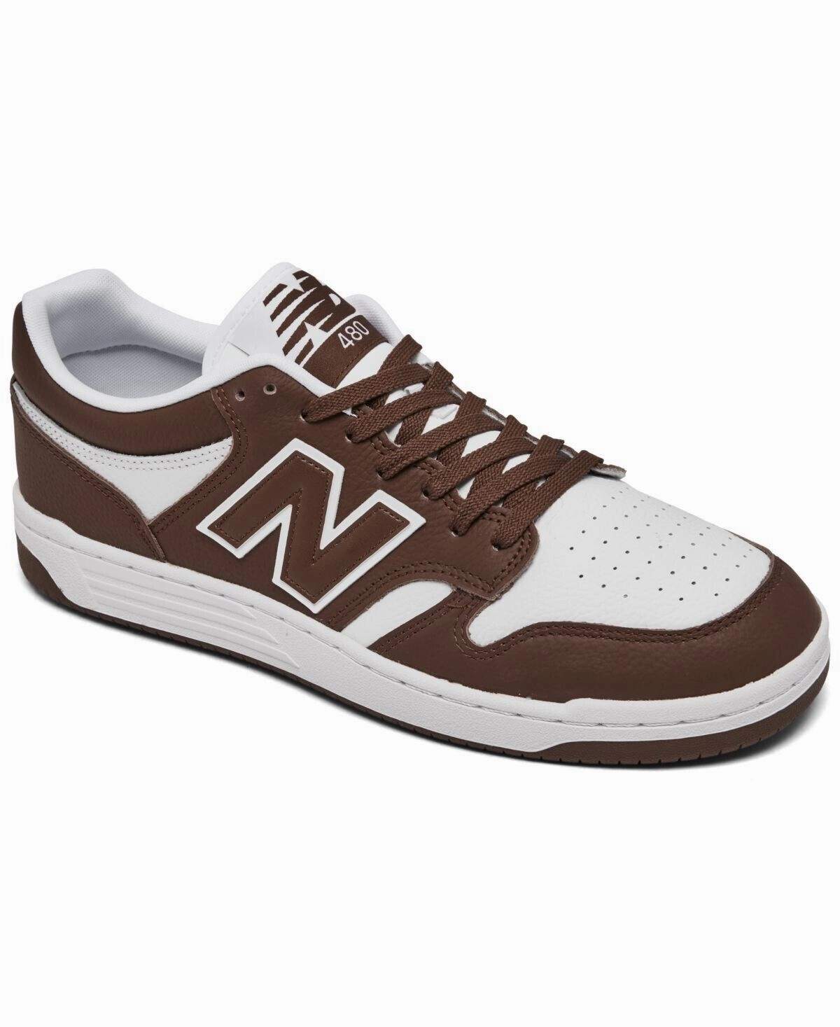 New Balance 480 BB480LHB Sneakers Women's 4.5 Brown White Athletic Shoes TF2271 Athletic Shoes for Women discount