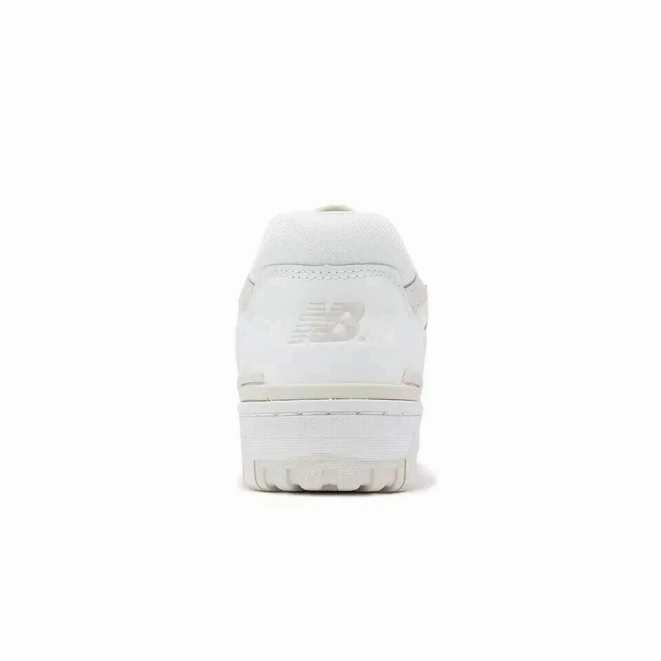 New Balance 550 BBW550BK Sneakers Women's White Leather Lifestyle Shoes TF6651 (White,9.5)