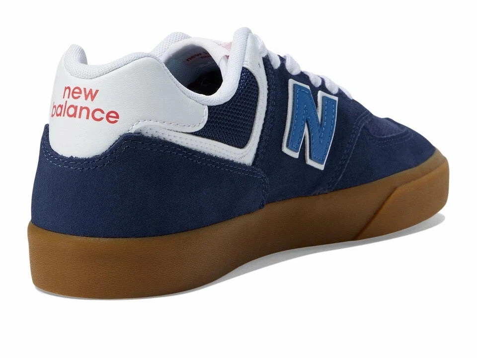 New Balance 574 Vulc Sneakers Mens US 9 Navy Gum Lace Up Skateboar Shoes EEE4270