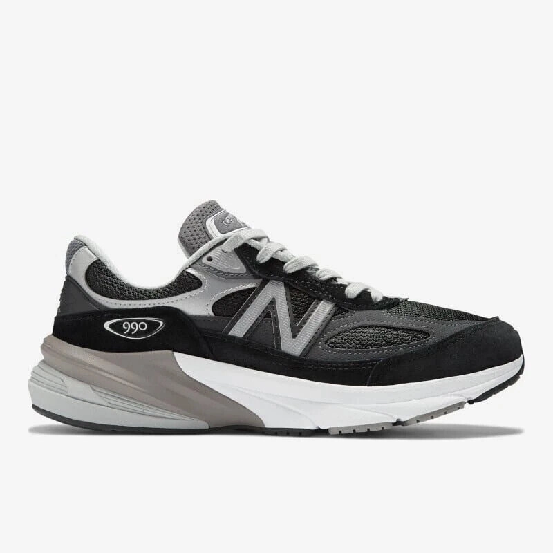 New Balance 990v6 Made in USA M990BK6 Sneakers Men's Black Silver Running Shoes Mens Athletic Shoes clearance sale