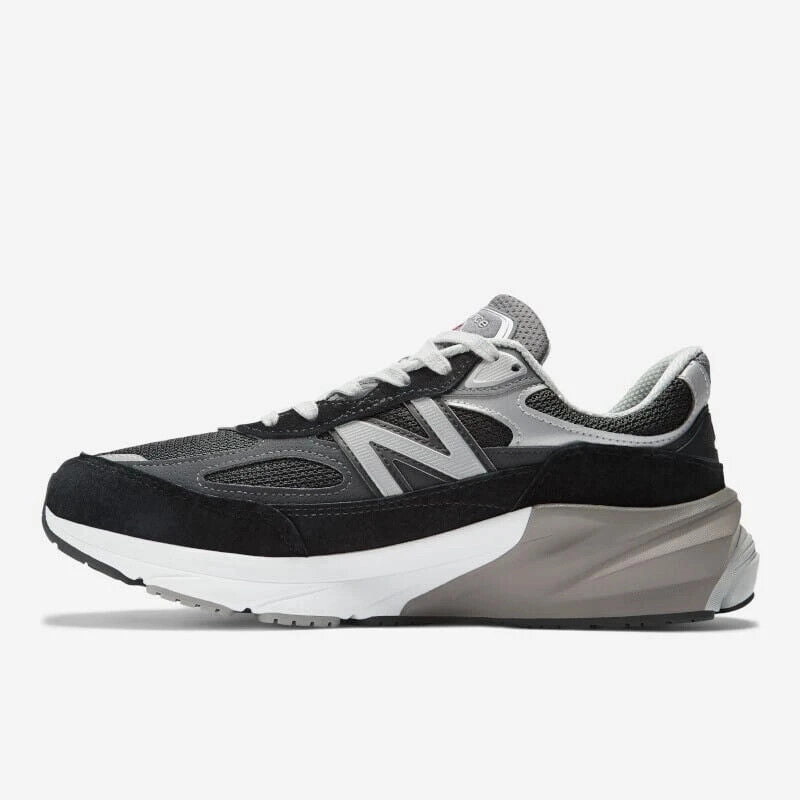 New Balance 990v6 Made in USA M990BK6 Sneakers Men's Black Silver Running Shoes