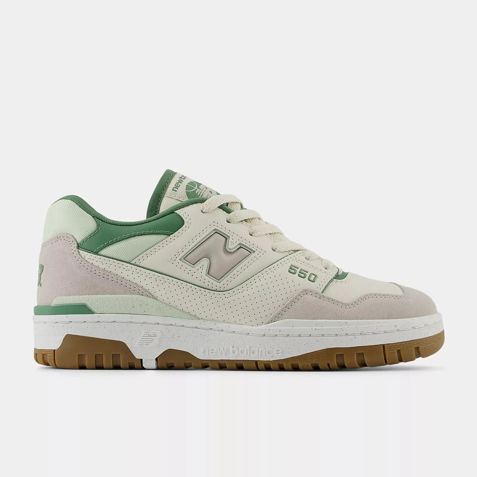 New Balance BBW550 BBW550HK Sneakers Womens Beige Leather Lifestyle Shoes TF6256 (Beige,7.5)