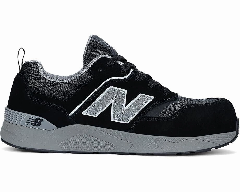 New Balance Elite Lite Sneakers Men's 7.5 Black Composite Toe Work Shoes KHD1729