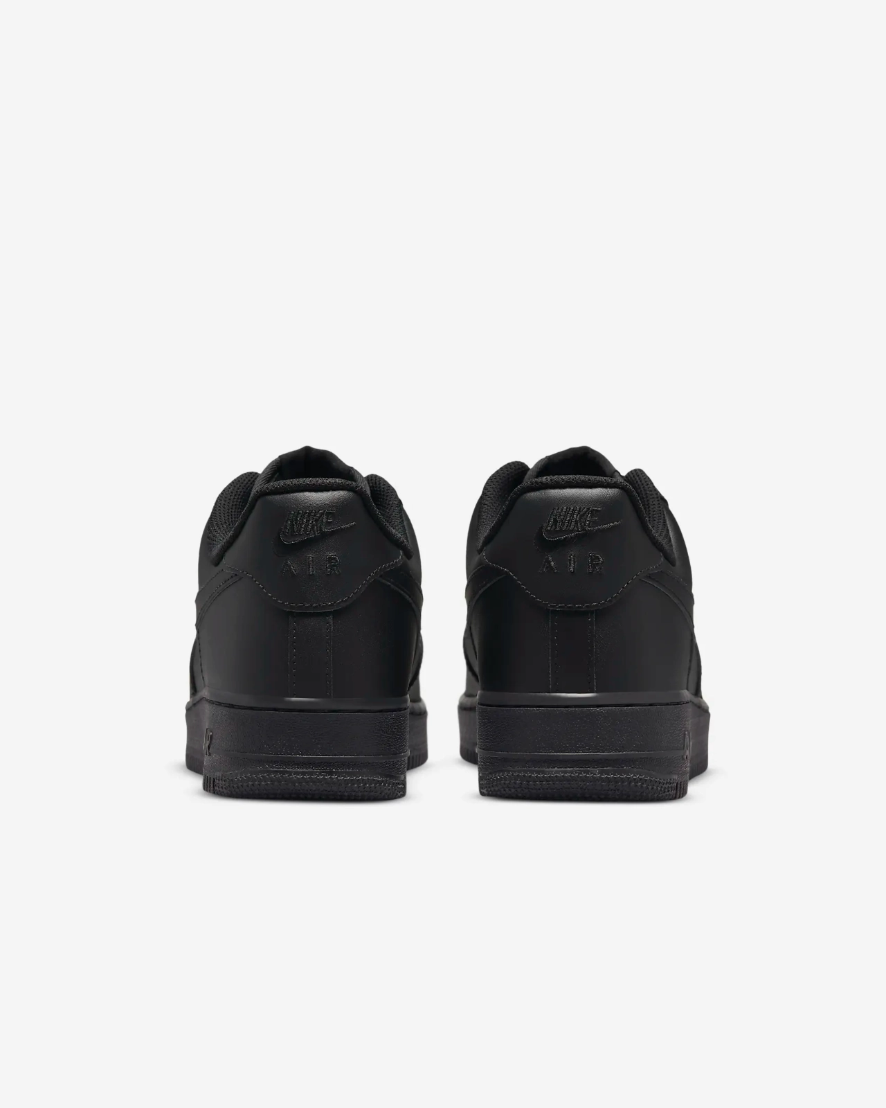 Nike Air Force 1 '07 CW2288-001 Sneakers Men's 7 Black Leather Basketball Shoes