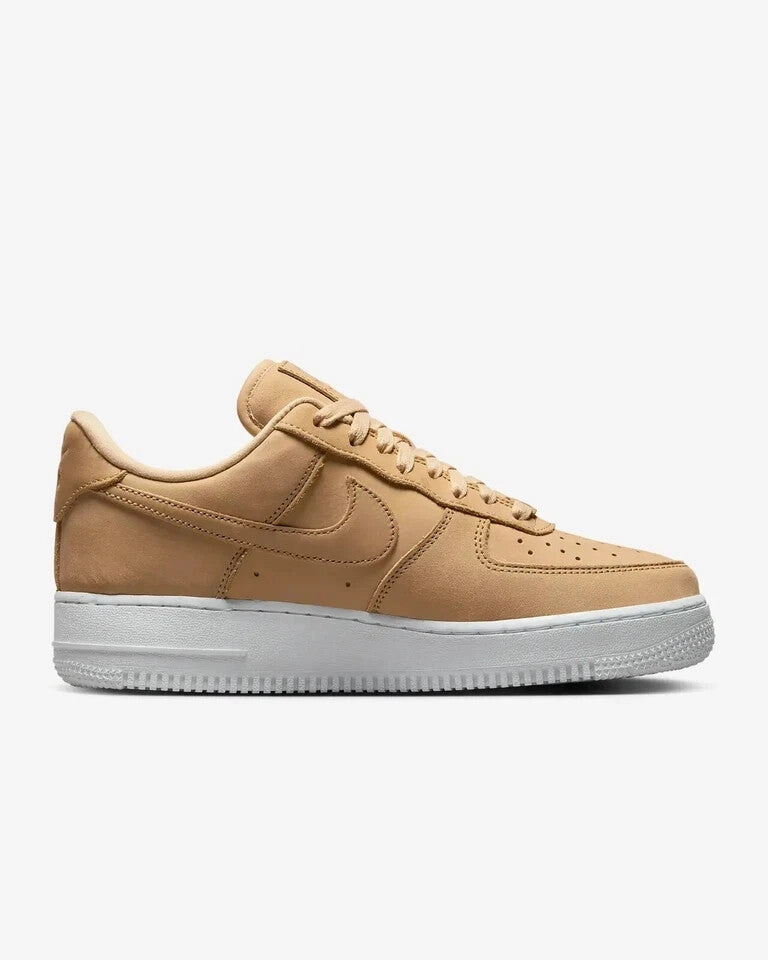 Nike Air Force 1 Premium DR9503-201 Sneaker Women's 5 Tan Leather Shoes GBNC253