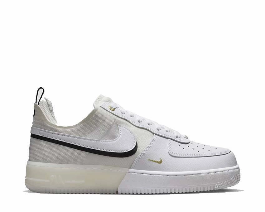 Nike Air Force 1 React DQ7669-100 Men's White Sail Leather Sneaker Shoes NR6315 (9.5)