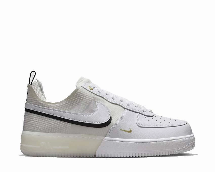 Nike Air Force 1 React DQ7669-100 Men's White Sail Leather Sneaker Shoes NR6315 (9.5)