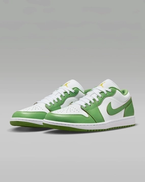 Nike Air Jordan 1 Low SE HF4823-100 Sneaker Men White Green Leather Shoes TF6886 (White,8.5) Mens Sneakers & Athletic Shoes outlet