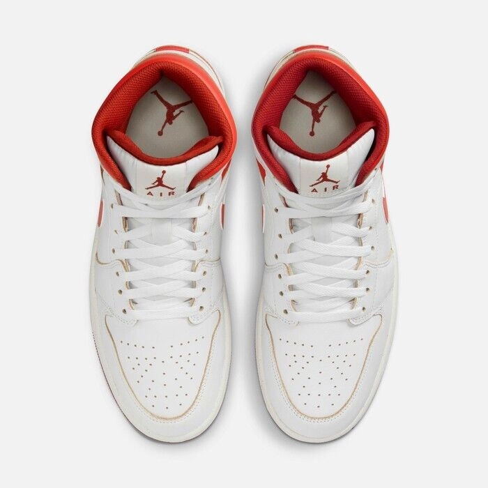 Nike Air Jordan 1 Mid SE FJ3458-160 Sneakers Men's White Lifestyle Shoes TF5749 (White,11.5)