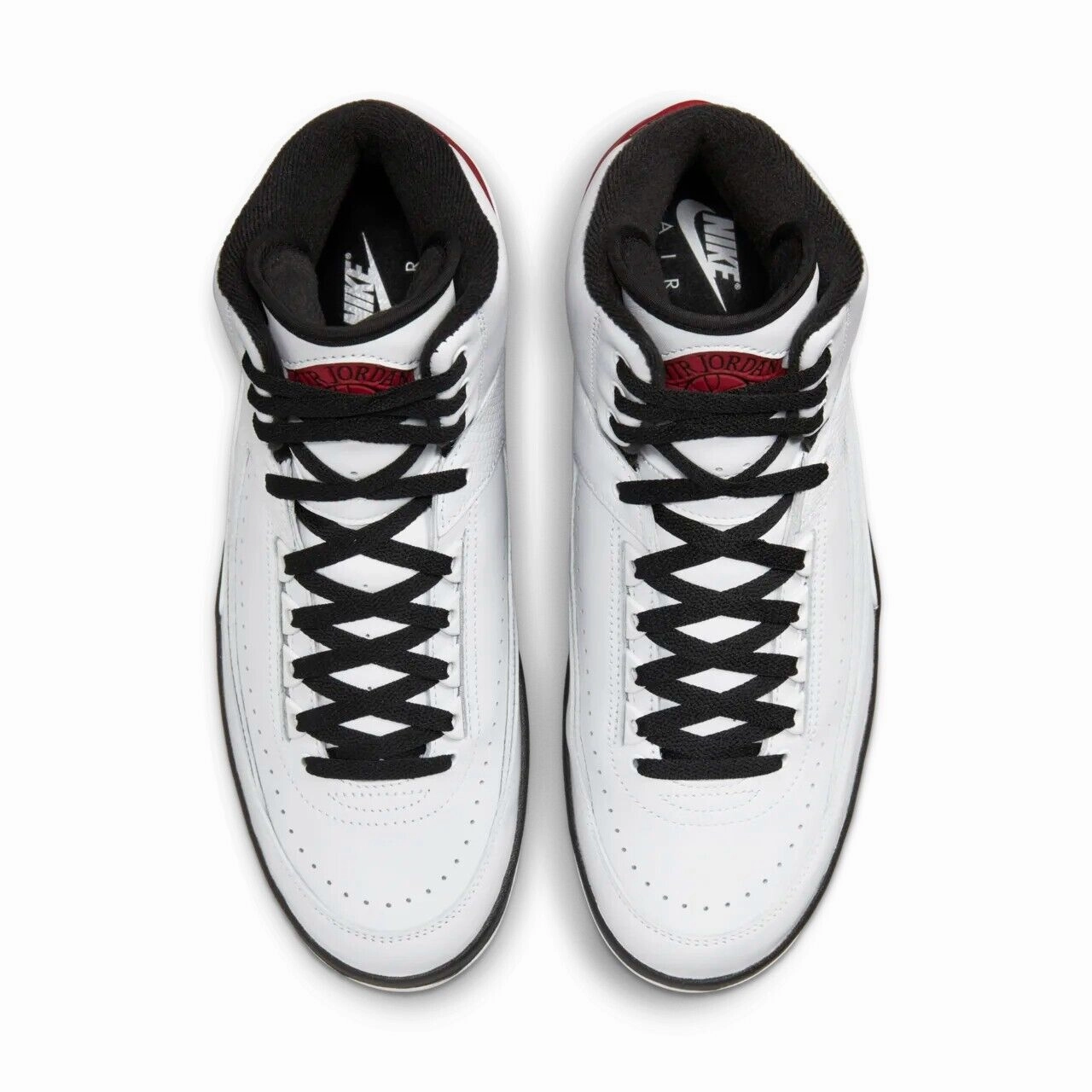 Nike Air Jordan 2 'Chicago' DX2454-106 Men's 5 White Leather Casual Shoes EFAS43