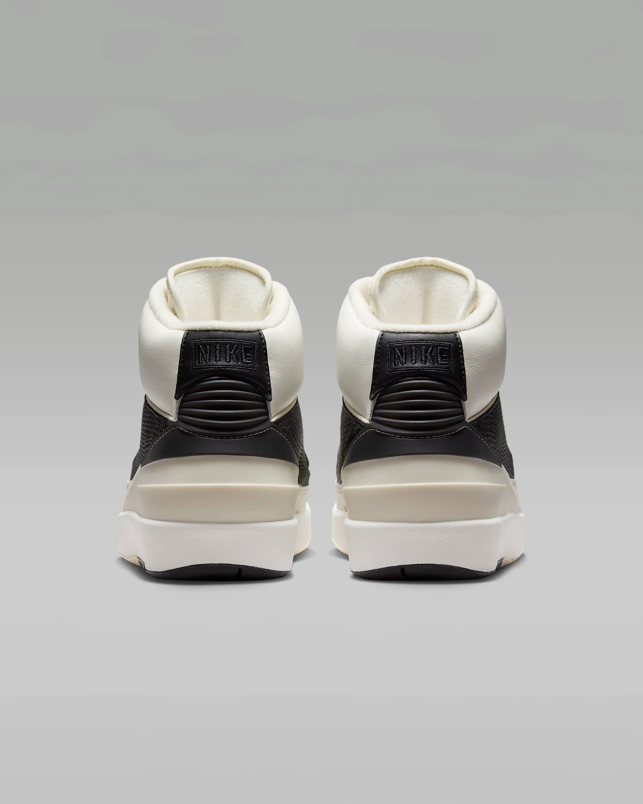 Nike Air Jordan 2 Retro DX4400-100 Sneakers Women's Sail Black Leather NR9014
