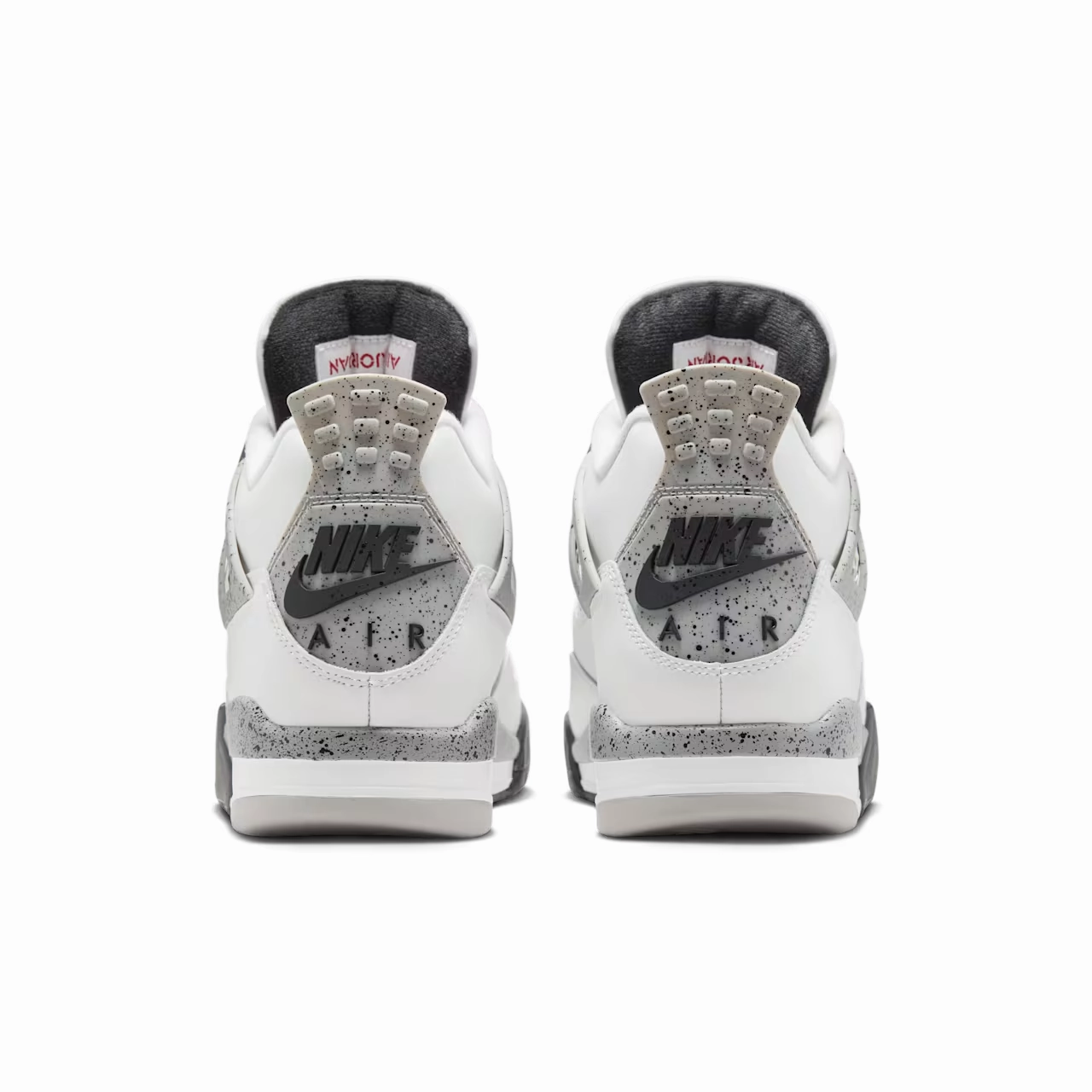 Nike Air Jordan 4 FV5029-100 Men's White Cement Leather Lifestyle Shoes TF7068 (White,10.5)