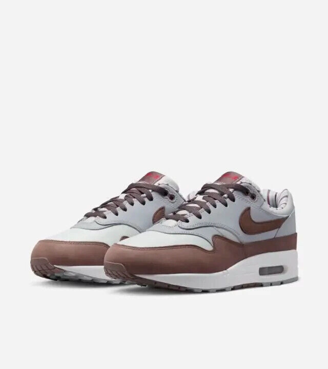 Nike Air Max 1 'Shima Shima' FB8916-100 Men White/Gray/Brown Running Shoes JN694 (9) Mens Athletic Shoes clearance sale