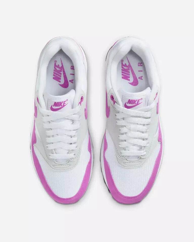 Nike Air Max 1 DZ2628-001 Sneakers Women's Fuchsia Dream Running Shoes NR8313 (5.5,Gray)