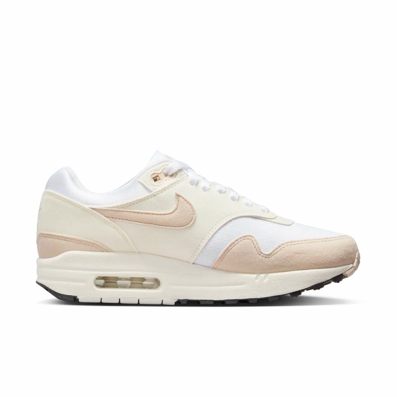 Nike Air Max 1 DZ2628-101 Sneakers Women's Pale Ivory Lifestyle Shoes FD0125 (Tan,10)
