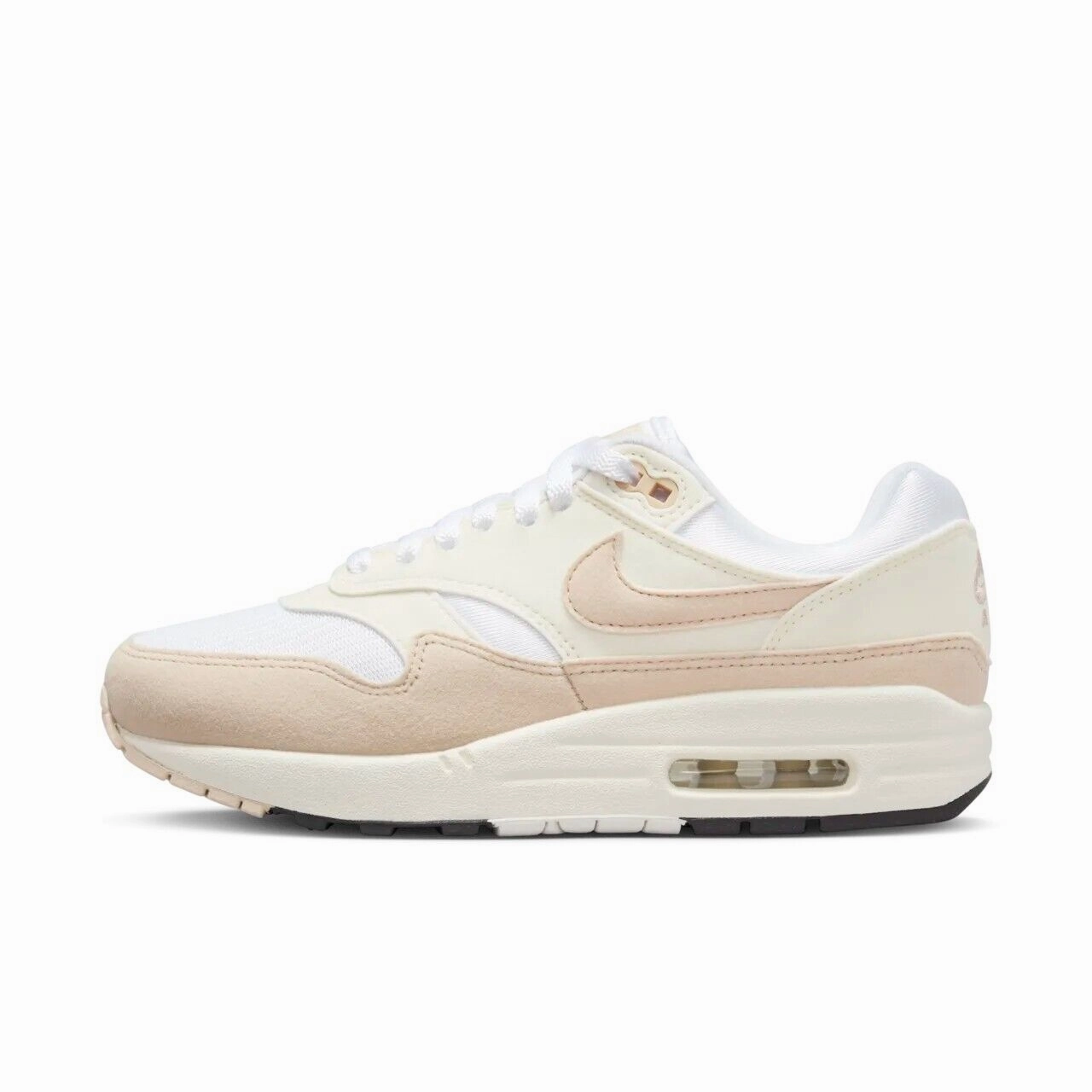 Nike Air Max 1 DZ2628-101 Sneakers Women's Pale Ivory Lifestyle Shoes FD0125 (Tan,10) Athletic Shoes for Women discount
